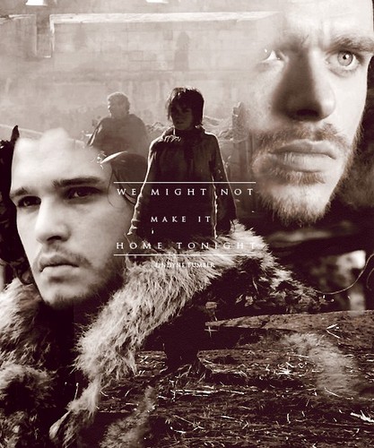  Robb Stark, Arya Stark and Jon Snow