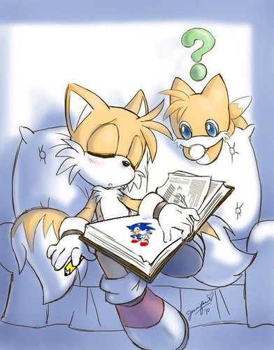  Tails Crushing On Sonic ^^