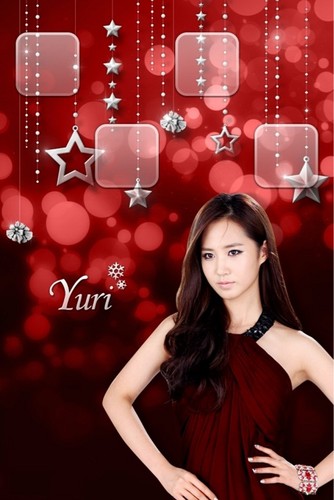  yuri@skin winter gift app - Individual پیپر وال