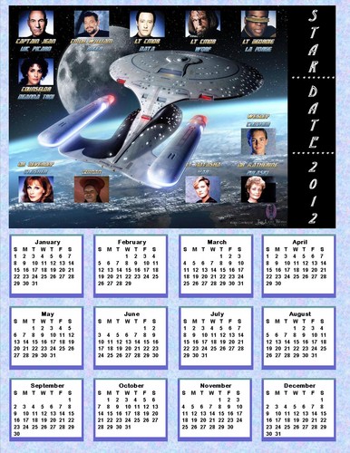  2012 Trek TNG Crew Calendar