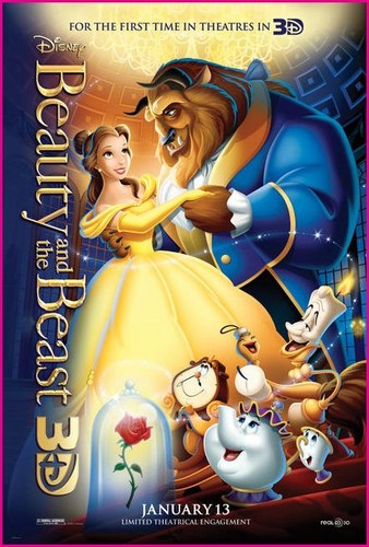  Beauty and the Beast 3D movie poster