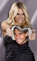 Shakira look alike and Rafa Nadal heart - tennis photo