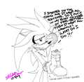 silver cryin over a flower - silver-the-hedgehog photo
