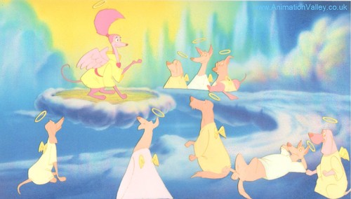 All Dogs go the Heaven Production Cel