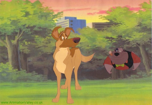  All Dogs go the Heaven Production Cel