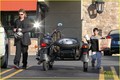 Brad Pitt & Pax: Motorcycle Grocery Guys! - brad-pitt photo