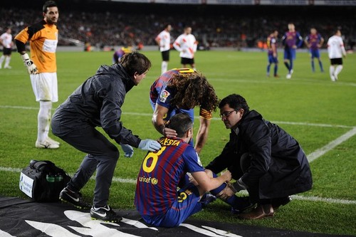 Carles Puyol: FC Barcelona (9) v CE L’Hospitalet (0) - Copa del Rey