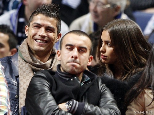 Cristiano Ronaldo & Iriina Shayk At A Basketball Game In Spain