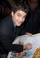 Darren Criss with the fans after his Broadway debut on 03/01/12 - darren-criss photo