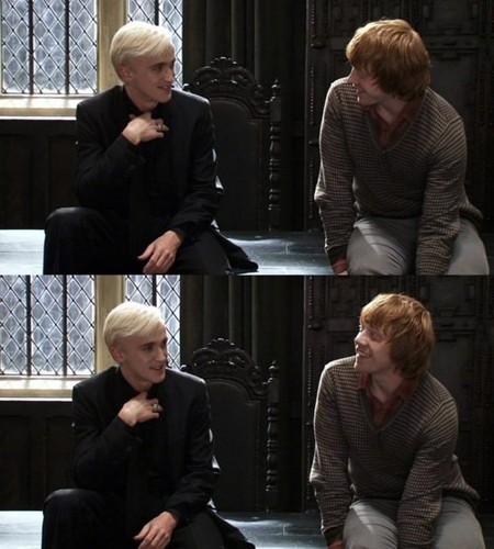 Draco Malfoy and Ron Weasley