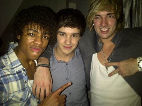  Liam with andy and mazz at larry's party <3
