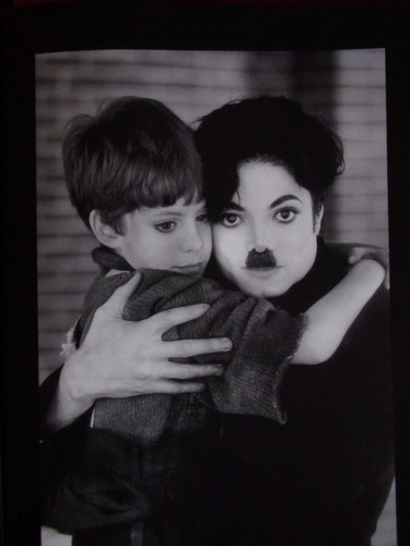 Michael as Charlie and an unknown boy as John