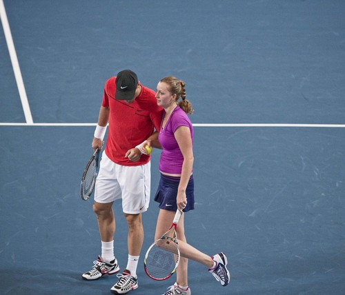  Petra Kvitova and Tomas Berdych Hopman Cup 2012..