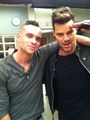 Ricky Martin on Glee set - glee photo