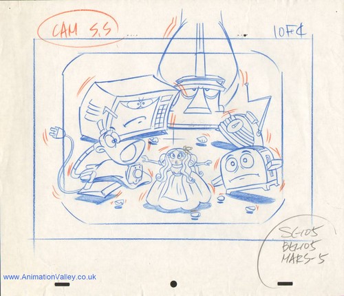 The Brave Little Toaster Storyboard/Cel