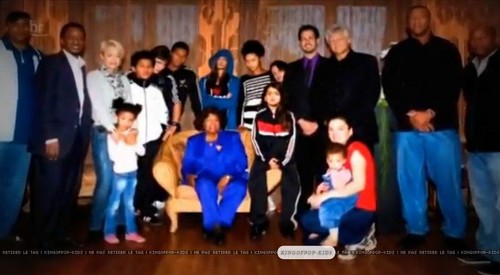  katherine with Friends and with prince Paris Michaela and blanket
