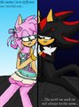 shadow and amy: different worlds - sonic-the-hedgehog fan art
