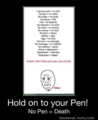 Don't Lose Your Pen - random photo