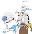 Dr Blowhole and Discord - penguins-of-madagascar fan art