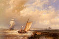 Hulk Abraham A Dutch Pink Heading Out To Sea With Shipping Beyond - fine-art photo