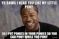 I heard you like ponies - my-little-pony-friendship-is-magic photo
