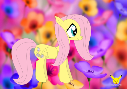  My drawing of Fluttershy ^^