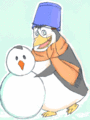 Playing with snow - penguins-of-madagascar fan art