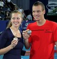 Tomas Berdych and Petra Kvitova won Hupman Cup  - tennis photo