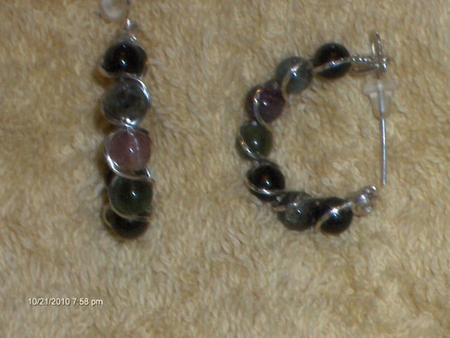  Tourmaline Bead Earrings