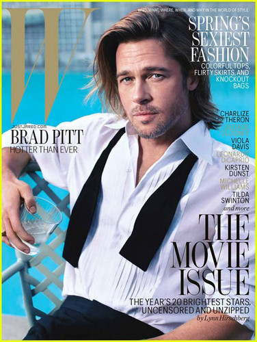  Brad Pitt Covers 'W' Magazine February 2012