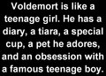 Girly Teenage Voldemort - harry-potter photo