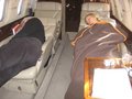 Kotyza and Kvitova sleep in aircraft - tennis photo