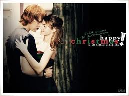  Merry Krismas from Ron & Hermione