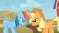 my-little-pony-friendship-is-magic - Rainbow Dash and Applejack screencap