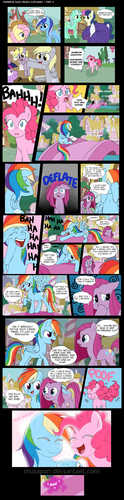 The Mane 6 Read Cupcakes