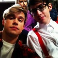 Chord and Kevin on the set of Glee - glee photo