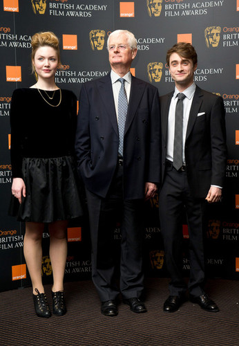 Daniel Radcliffe attend the nomination announcement for The Orange BAFTA