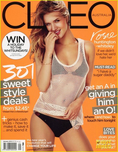 Rosie Huntington-Whiteley Covers 'Cleo' January 2012