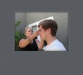 Jen and Josh getting their hair done - the-hunger-games photo