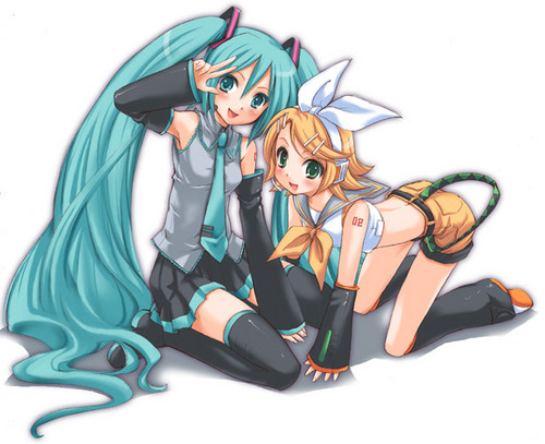  MIKU and RIN. =D