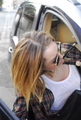 Miley And Her Friends Out For Lunch In Hollywood - miley-cyrus photo