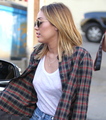 Miley ~ At Wokcano restaurant in West Hollywood [20th January] - miley-cyrus photo