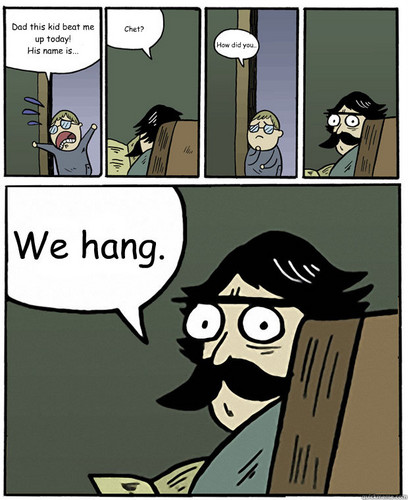 We hang