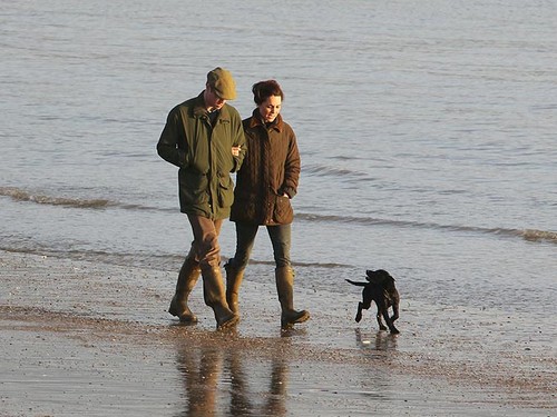 William and Kate with new dog