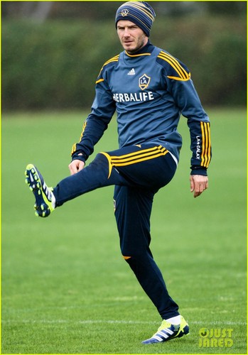  David Beckham: Back to Practice with the LA Galaxy!