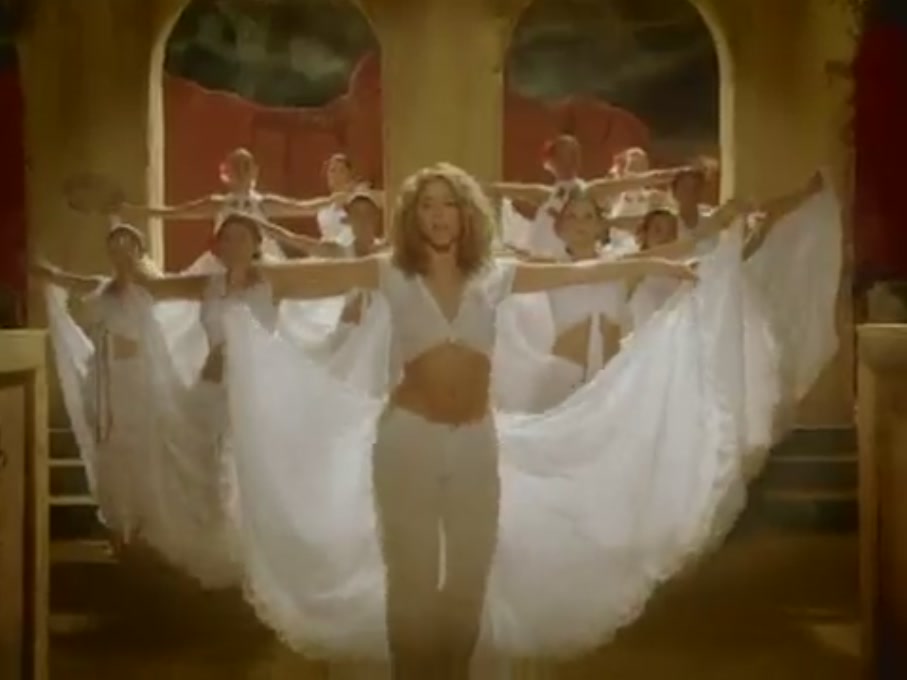 Shakira Image: Hips Don't Lie Music Video.