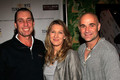 Ivan Lendl and Andre Agassi with wife - tennis photo