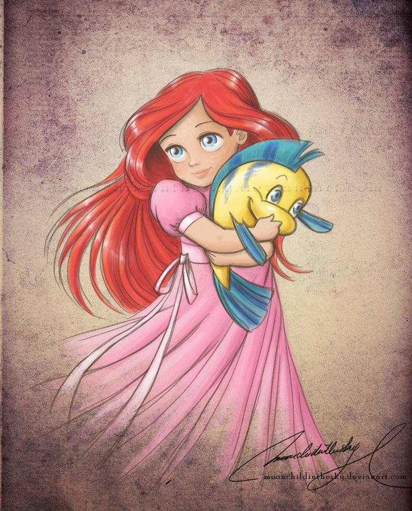 Little Ariel little disney princesses Fan Art (28505517