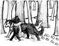 Pranceing wolves - alpha-and-omega fan art