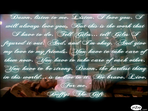  Buffy episode fondo de pantalla #3 "the Gift"